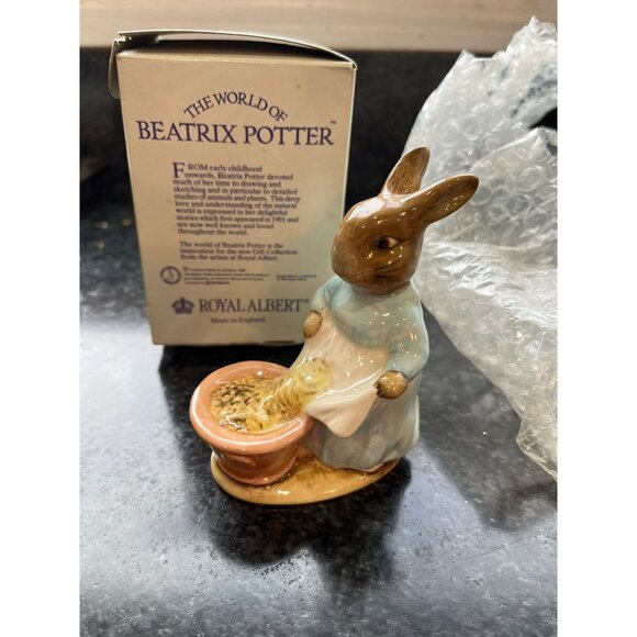 Vintage 1989 ROYAL ALBERT Cecily Parsley figurine Beatrix Potter Original Box - Picture 5 of 7
